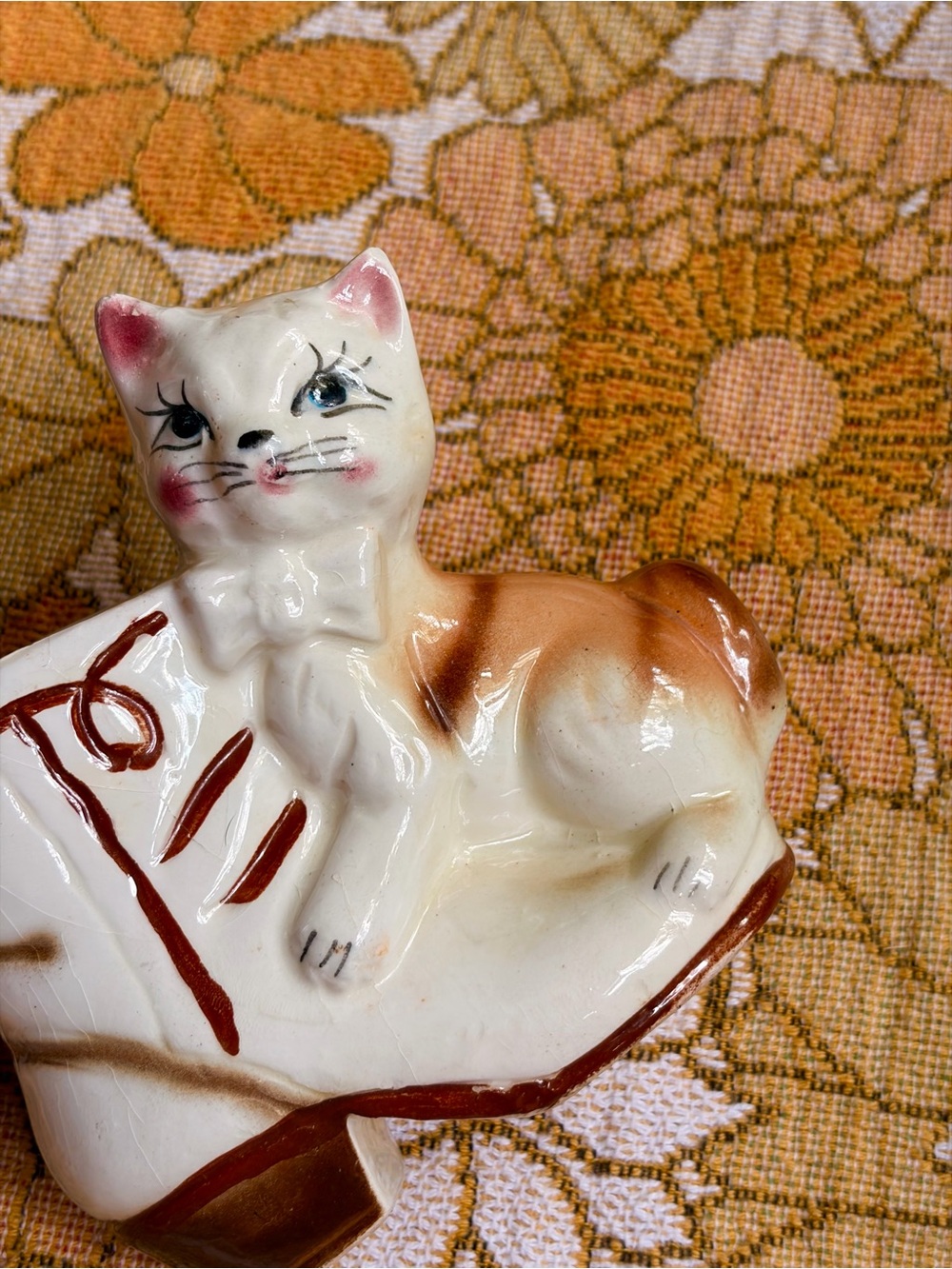 🐱💕✨ Vintage 50s Anthropomorphic Cat in Shoe Planter ✨💕🐱 - Picture 3 of 13